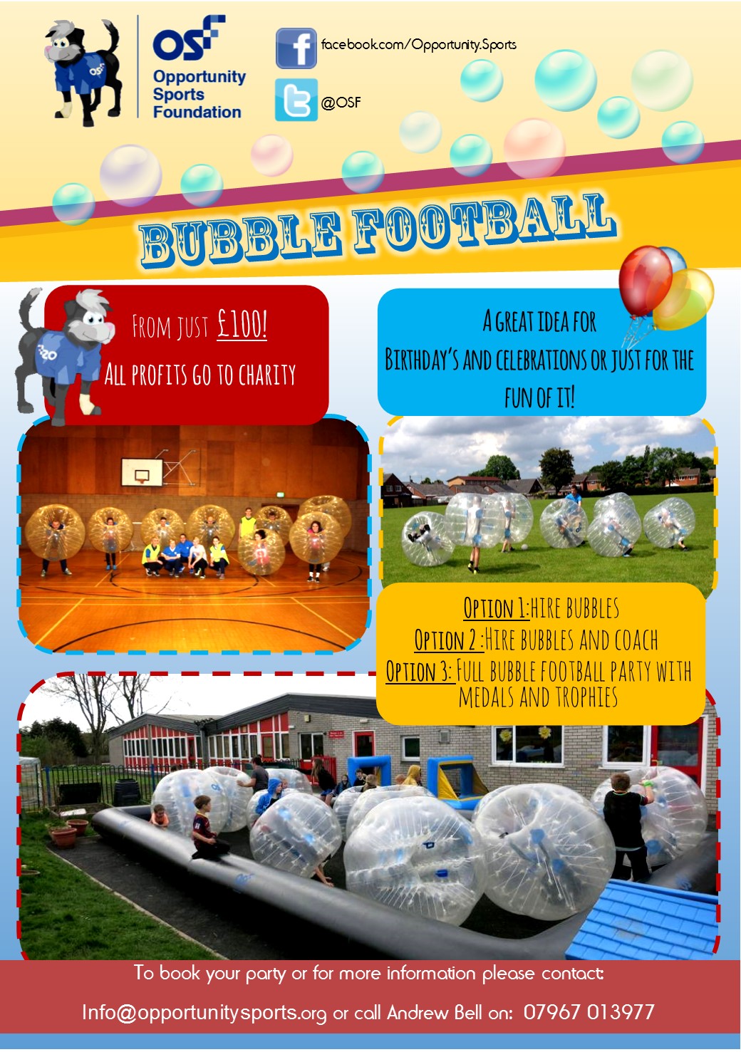 Picture of Bubble Football Flyer